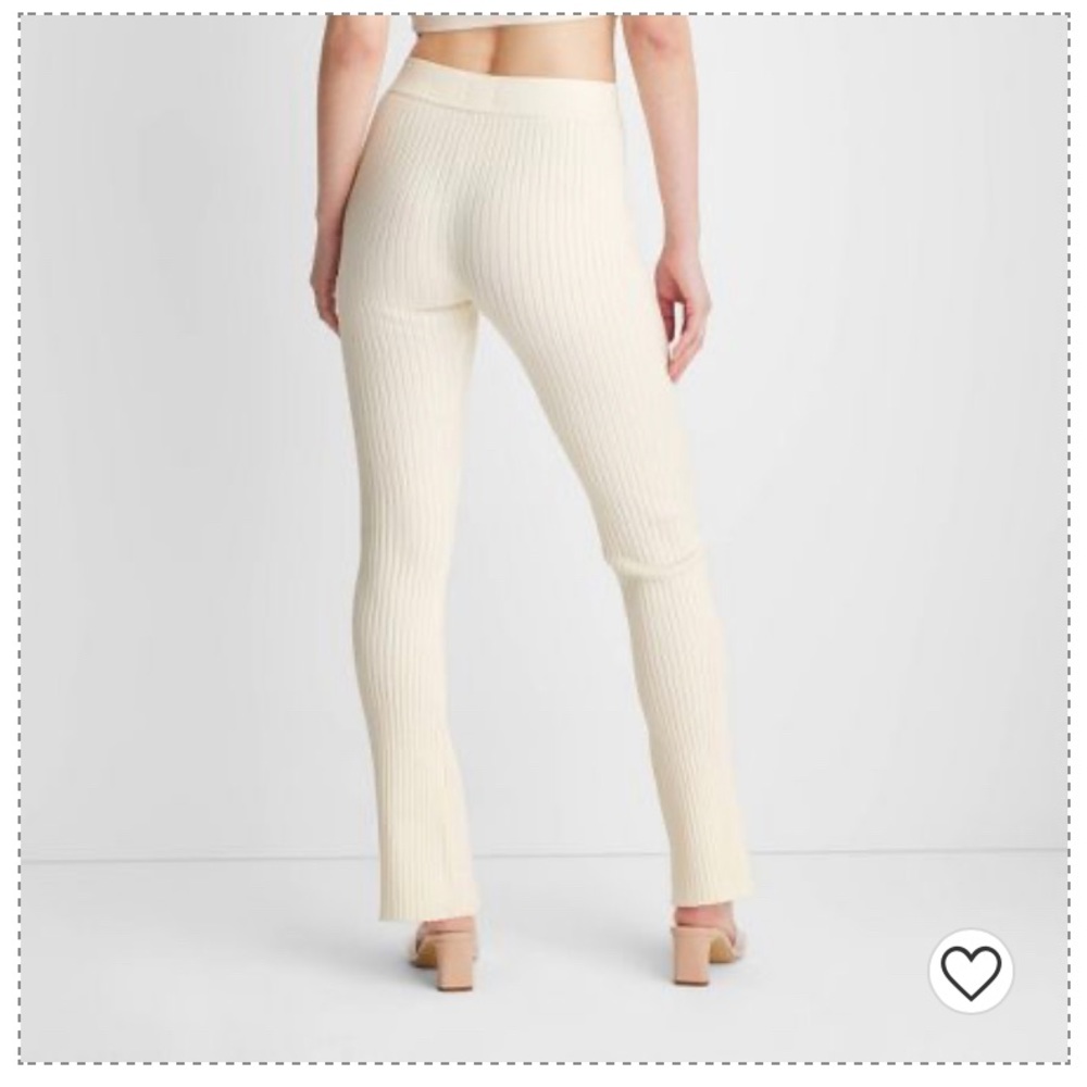 High Rise Ribbed Sweatpants - Picture 3 of 3